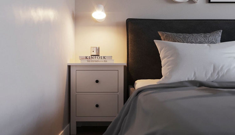 Спальня по проекту @designstudio09. ЖК Прилесный  